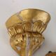 Group of 3 antique shelves "800" in carved wood and gold imitation marble.