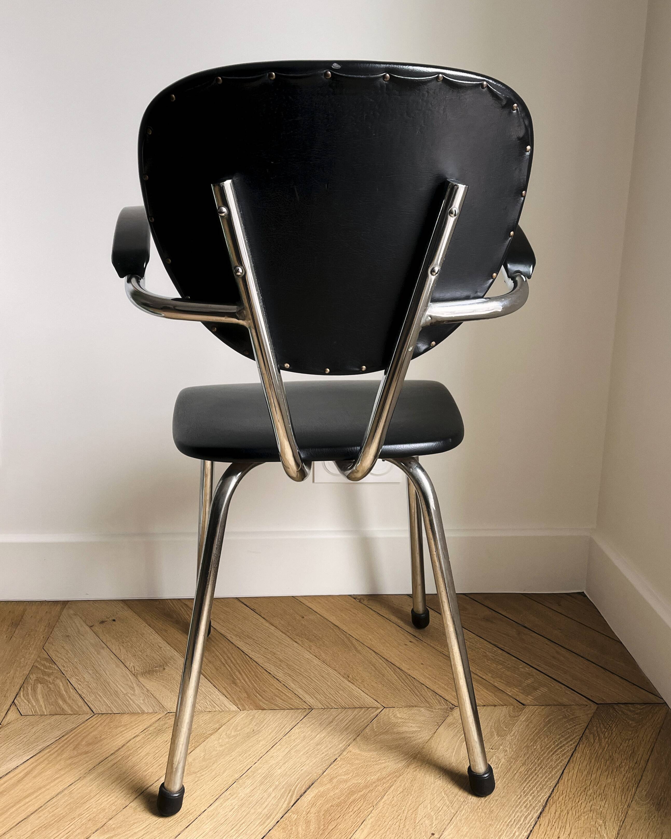 Chaise Tubax vintage 1950