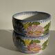 Set of 2 blue Quimper earthenware mugs H6.5 D15