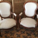 Fauteuils cabriolet style louis xv