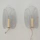 Wall sconces by Carl Fagerlund for Orrefors 1970s