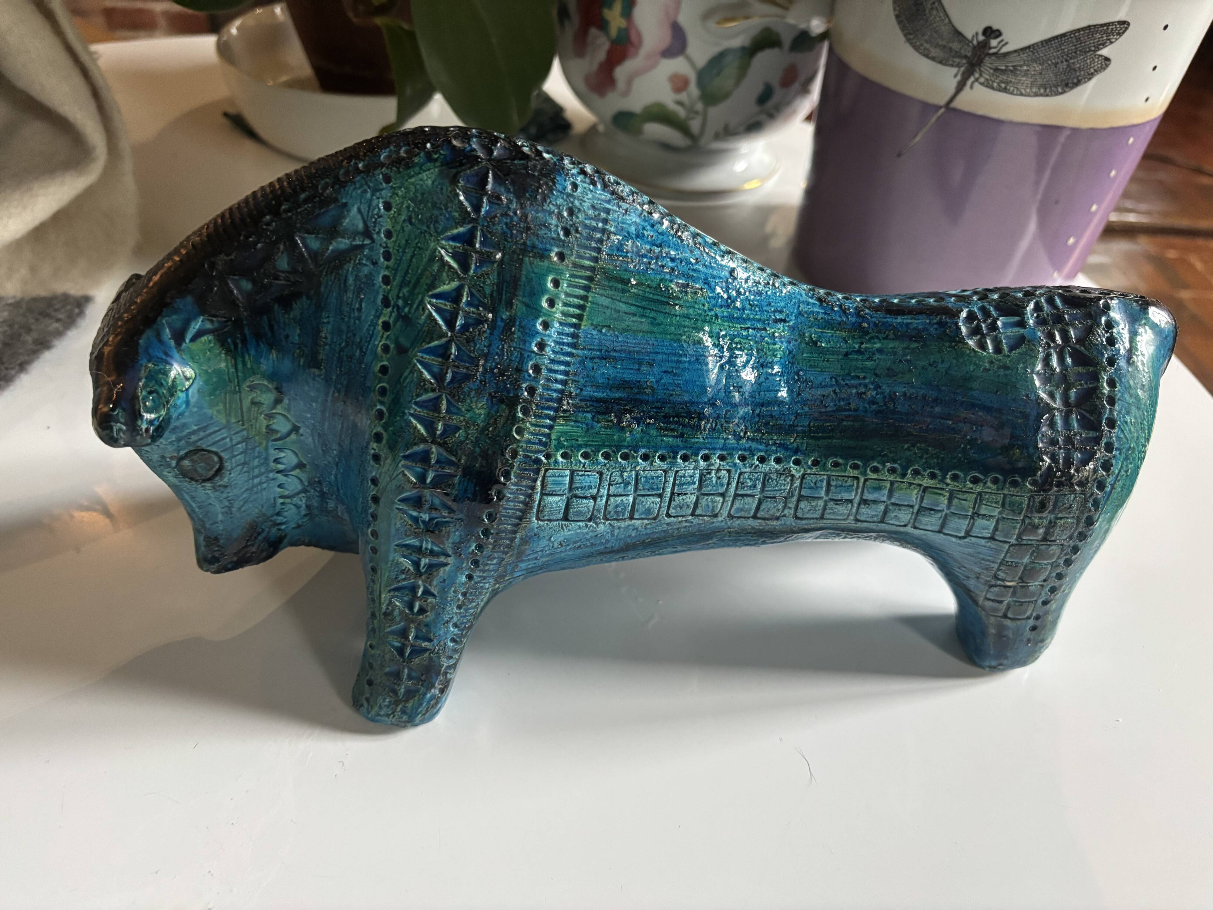 Sculptural bull by Aldo Londi for Bitossi Ceramiche, Italy 1960