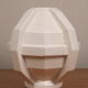 Modernist art deco ball vase in ecru white cracked glazed earthenware, signed saint clement n° 778