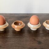 Set of 4 stoneware egg cups