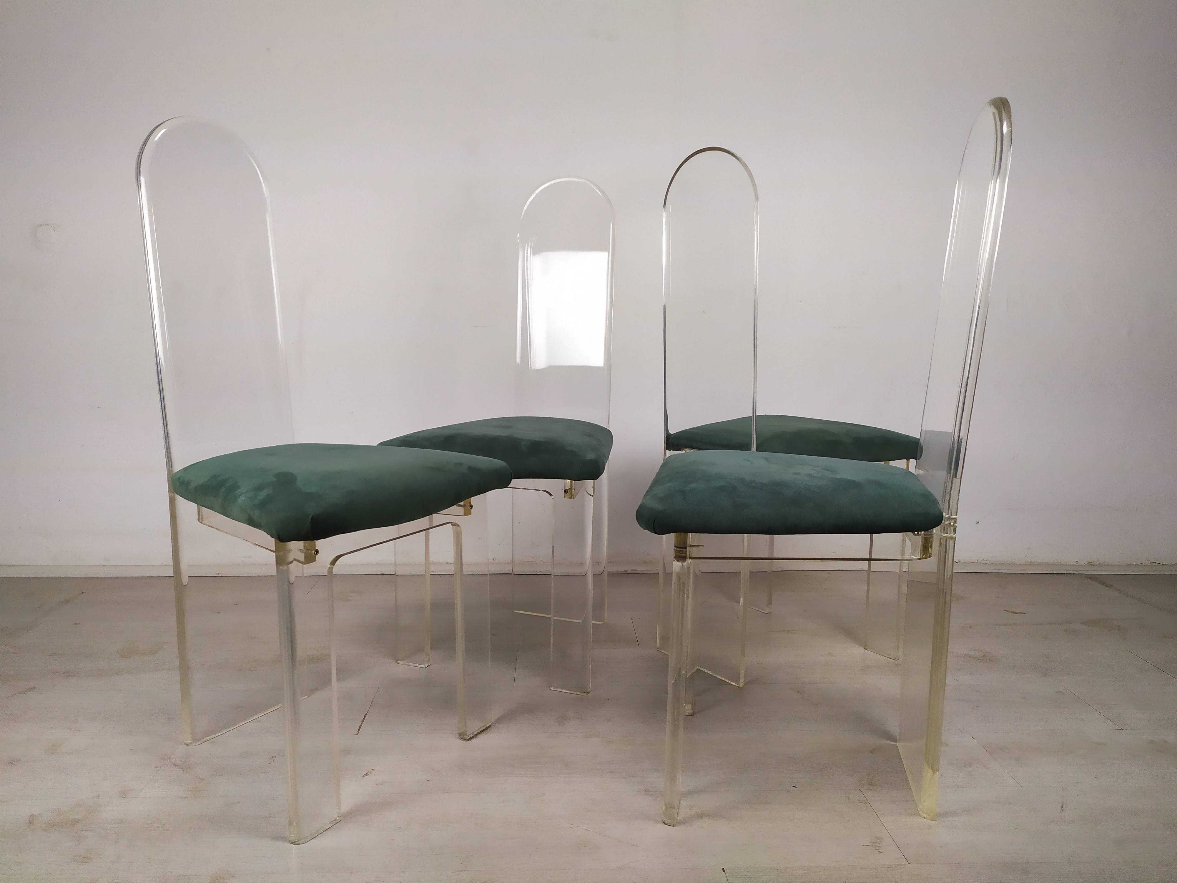 Plexiglas chairs Roche Bobois