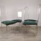 Série de 4 chaises plexiglas Roche Bobois