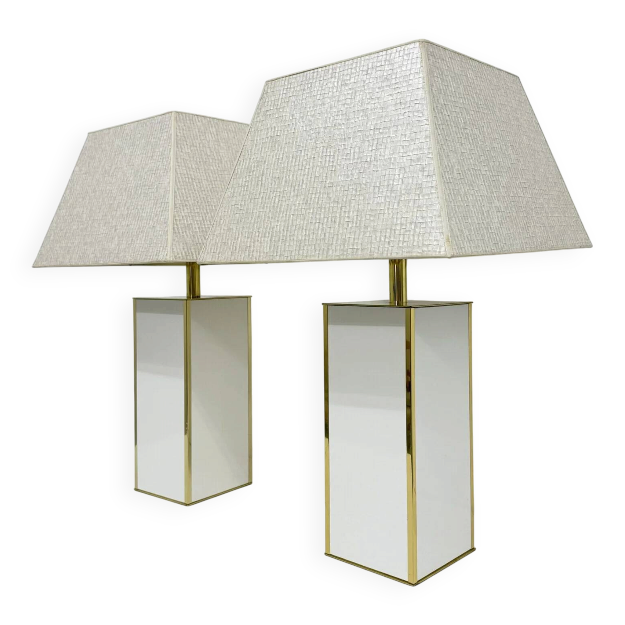 Paire de lampes de table de style Maison Jansen, années 1970