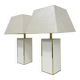 Paire de lampes de table de style Maison Jansen, années 1970