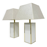 Pair of Maison Jansen style table lamps, 1970s