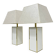 Paire de lampes de table de style Maison Jansen, années 1970