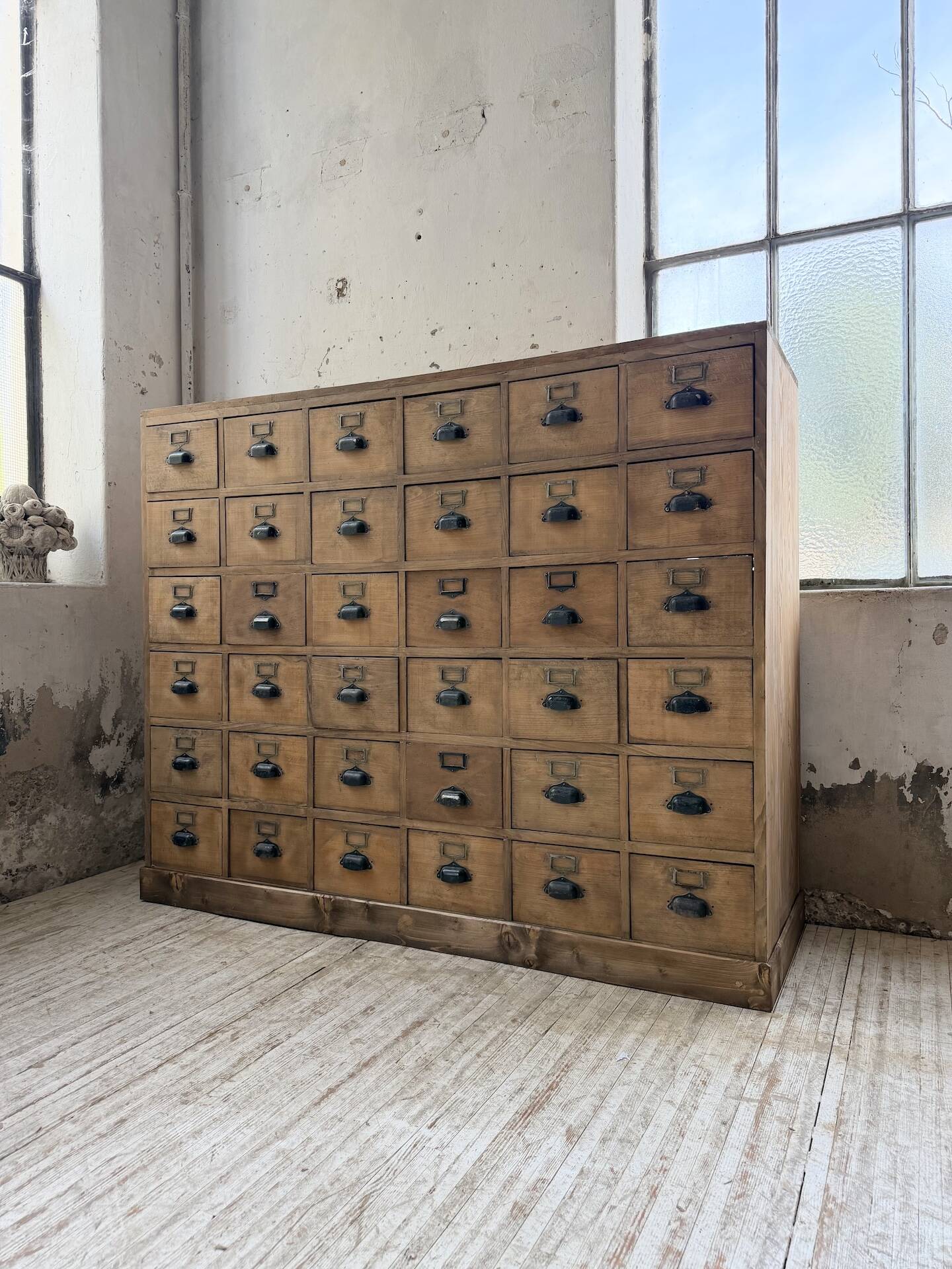 1950s pine workbench XL 160cm