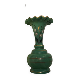 Vase opaline vert