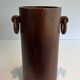 Brutalist Umbrella Stand in Solid Wood, France, circa 1950