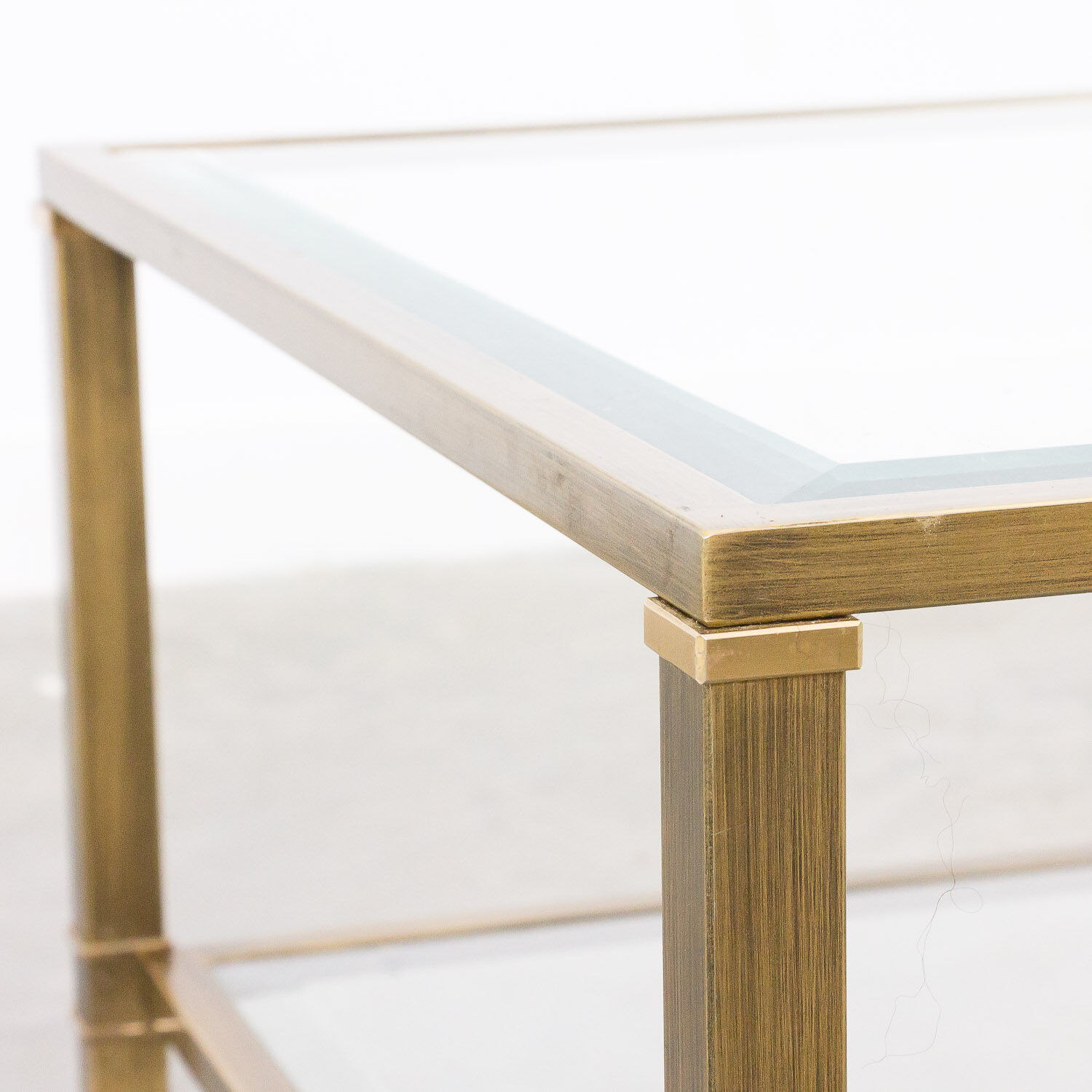 Mid-century brass coffee table