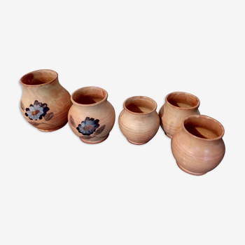Set de 5 pots à épices vases Vallauris