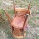 Set of 41 bistro chairs seated red skaï