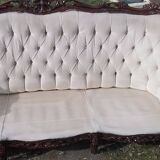 Banquette 3 places style Baroque Rococo