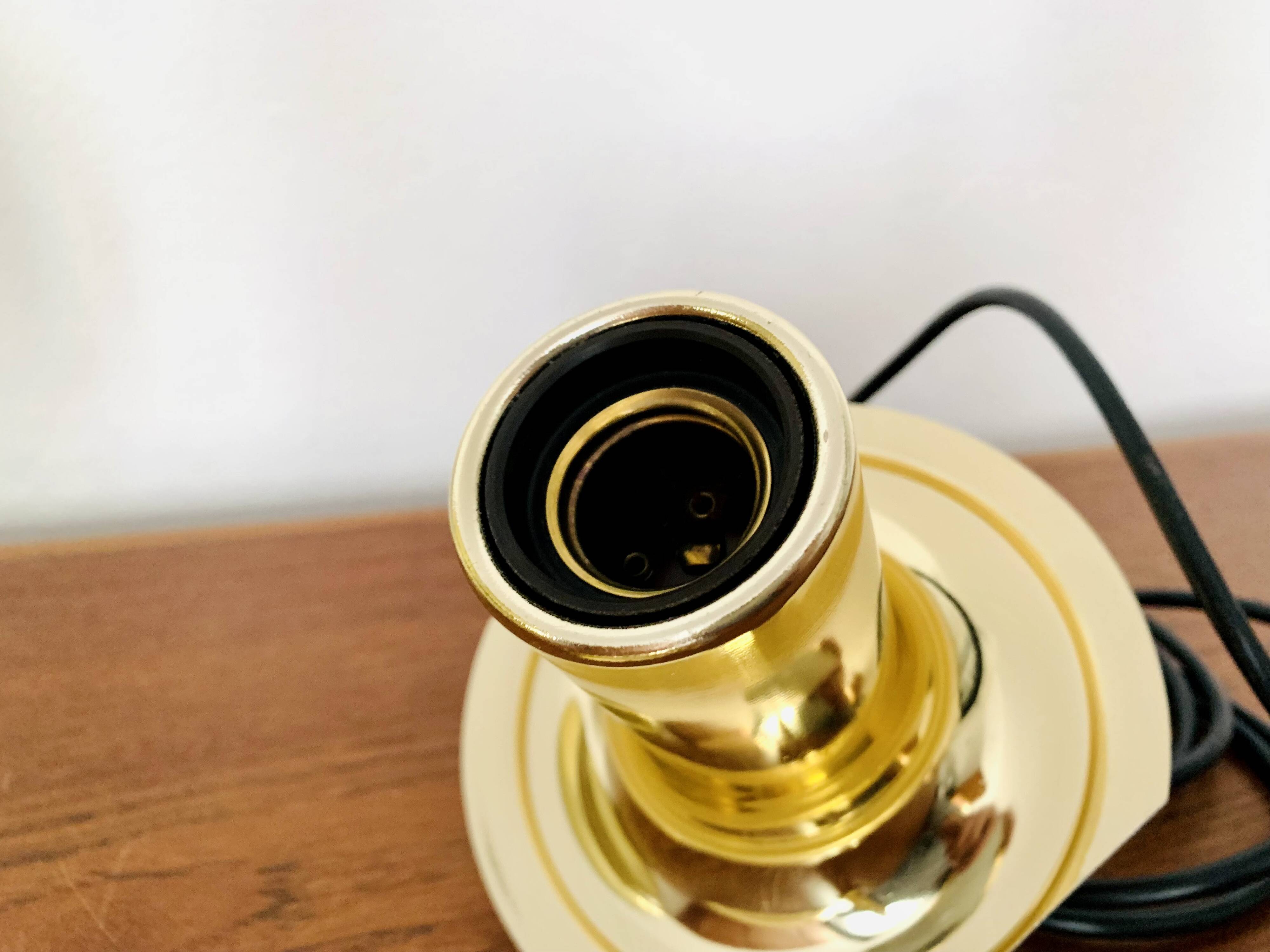 Golden Space Age Glass Pendant Lamp by Peill and Putzler