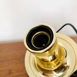 Golden Space Age Glass Pendant Lamp by Peill and Putzler