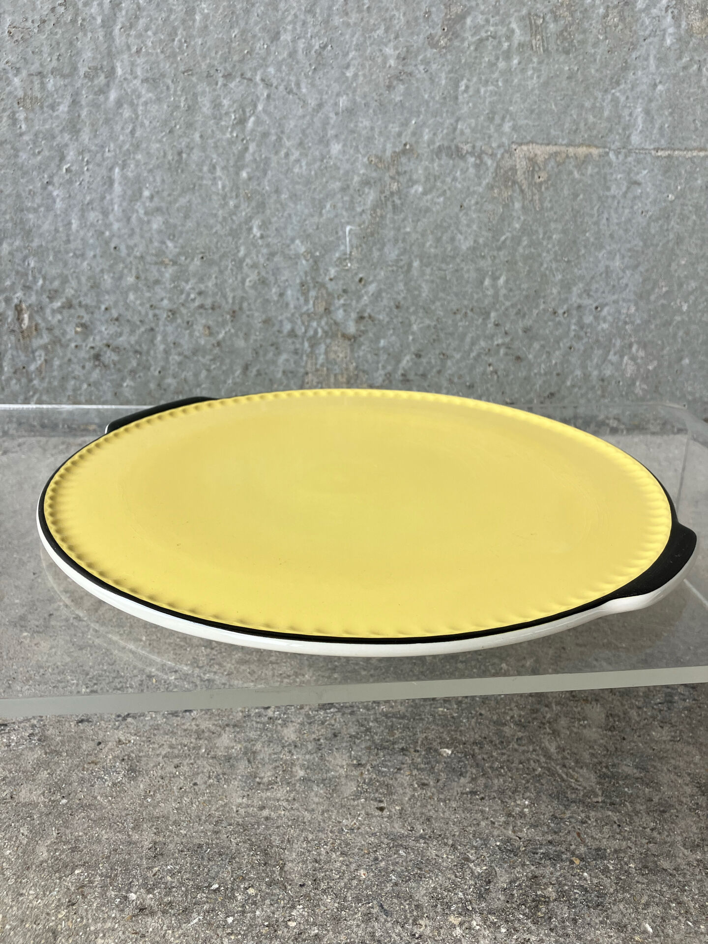 Serving dish Villeroy & Boch Yellow and black 1950s