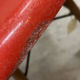 Set of 6 vintage red DSW chairs by Charles and Ray Eames
