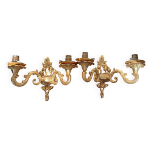 Paire d'appliques murales - bronze