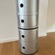2 Kartell Componibili storage units in matt silver