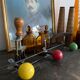 Vintage ball coat holder