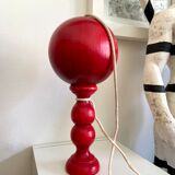 Bilboquet in red wood