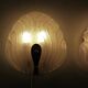Hillebrand glass wall lamps  1960’s