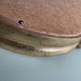 Golden resin shell mirror  46x75cm