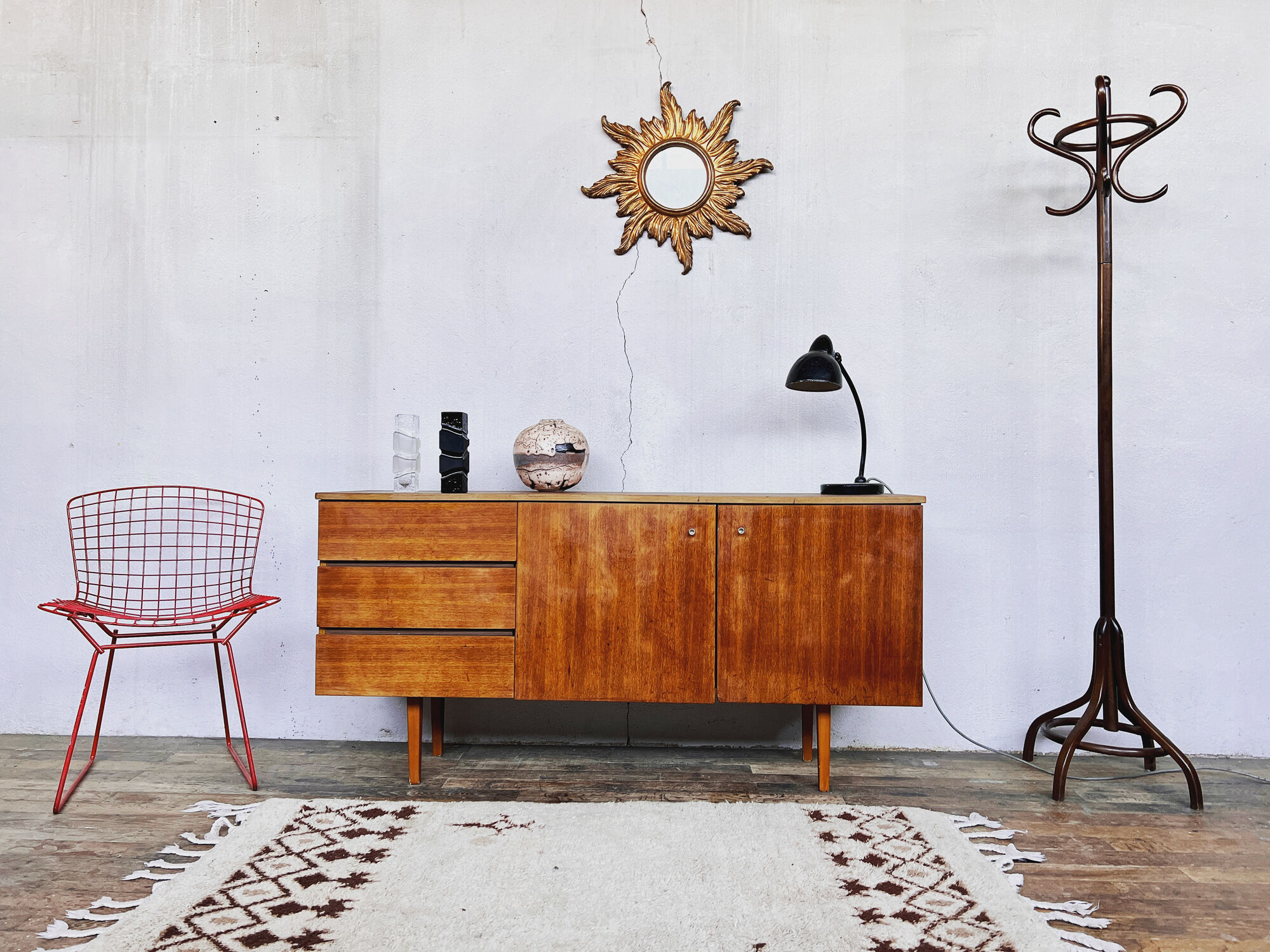 VINTAGE ENFILADE BAHUT TV STAND HIFI LEGRAND SCANDINAVE 1950