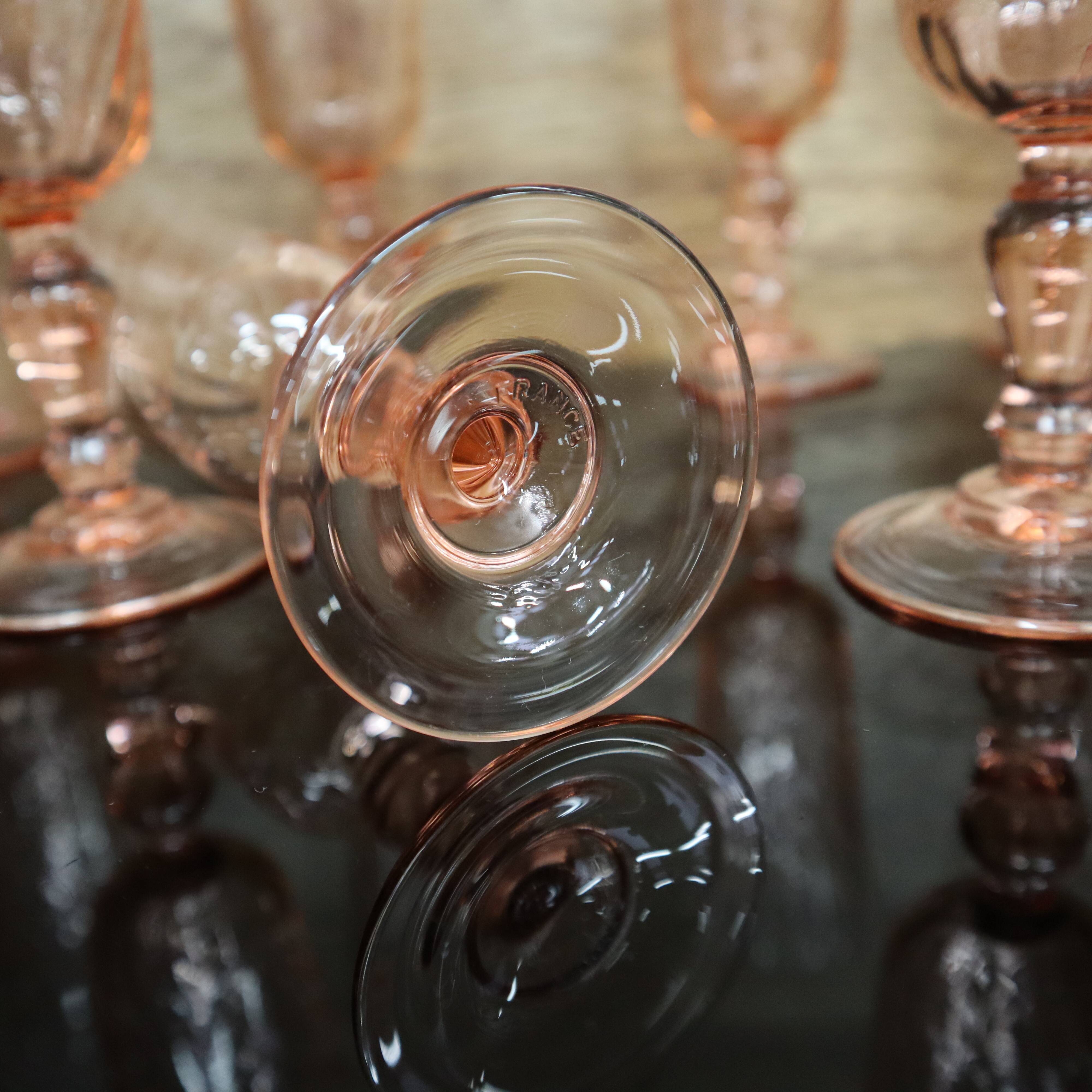 8 Rosaline Luminarc champagne flutes