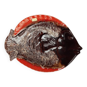 Plat poisson vintage Vallauris – Céramique  – Années 60