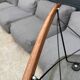 Rar eames armchair, elephant grey, zenith plastics, herman miller