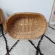 Panier a linge osier tressé