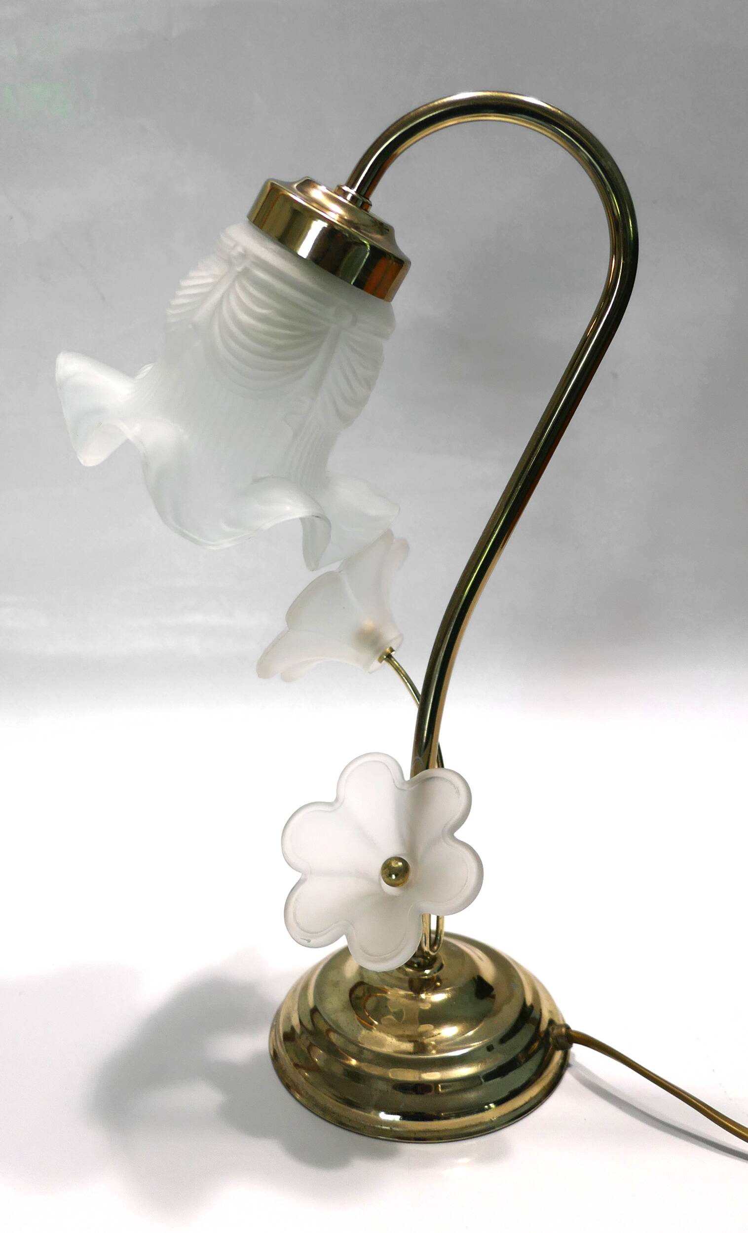1980s swan neck table lamp