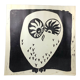 Lithograph "The Owl" black and white - Modern art
