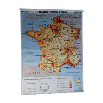 Carte scolaire poster vintage France édition MDI