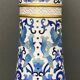 Vase roll china cloisonné mid-twentieth floral decoration