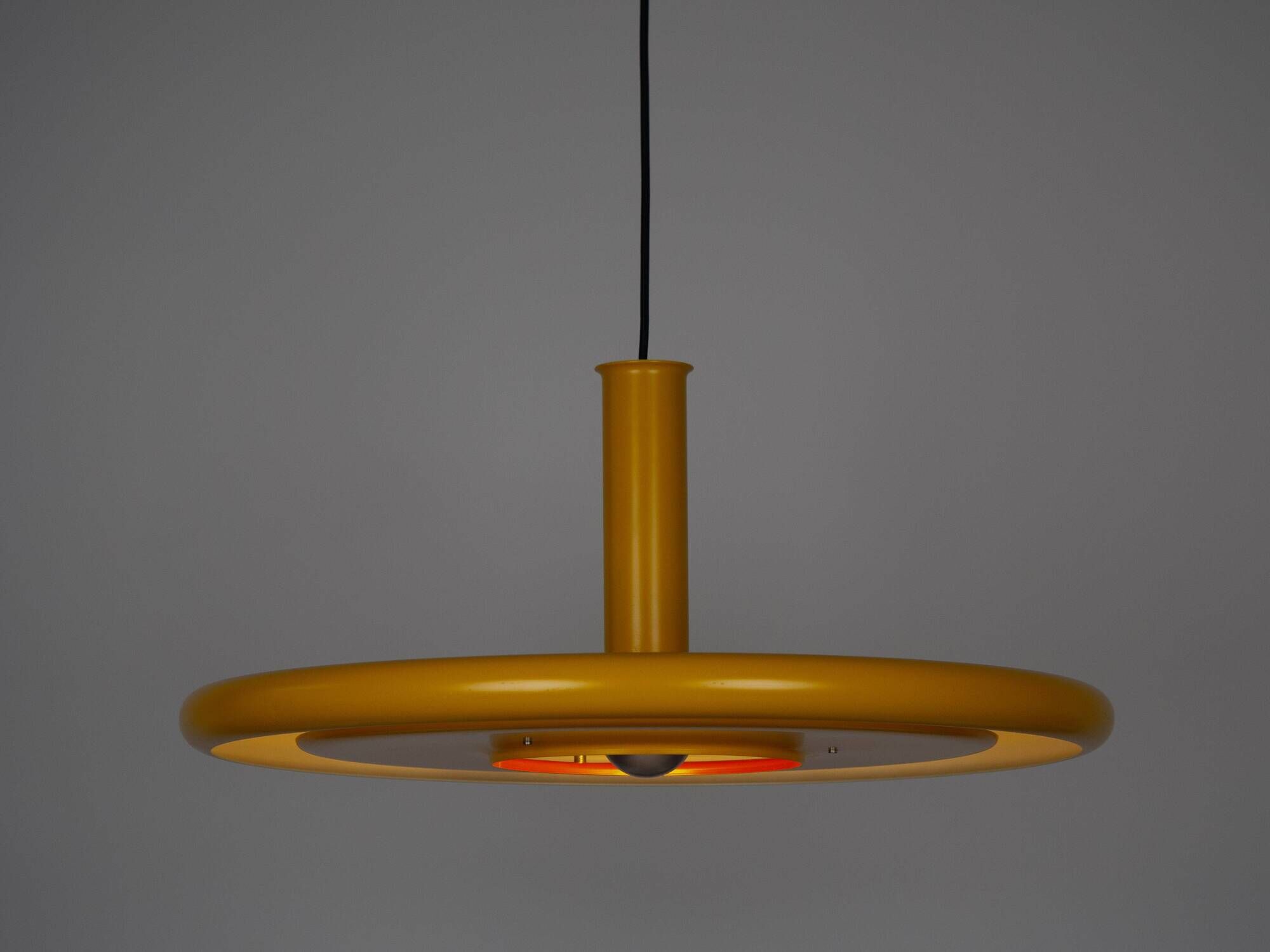 Danish vintage pendant lamp Optima by Hans Due, Fog og Morup, 1973