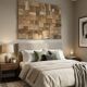 Decorative wall panel in solid oak