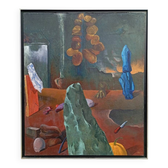 Grande huile sur toile Marek Soltysik