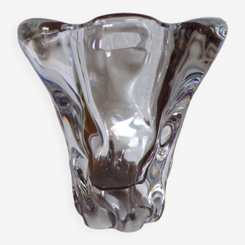 Vase  en cristal signe Daume France