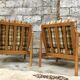 Pair of Scandinavian armchair fabric tiles
