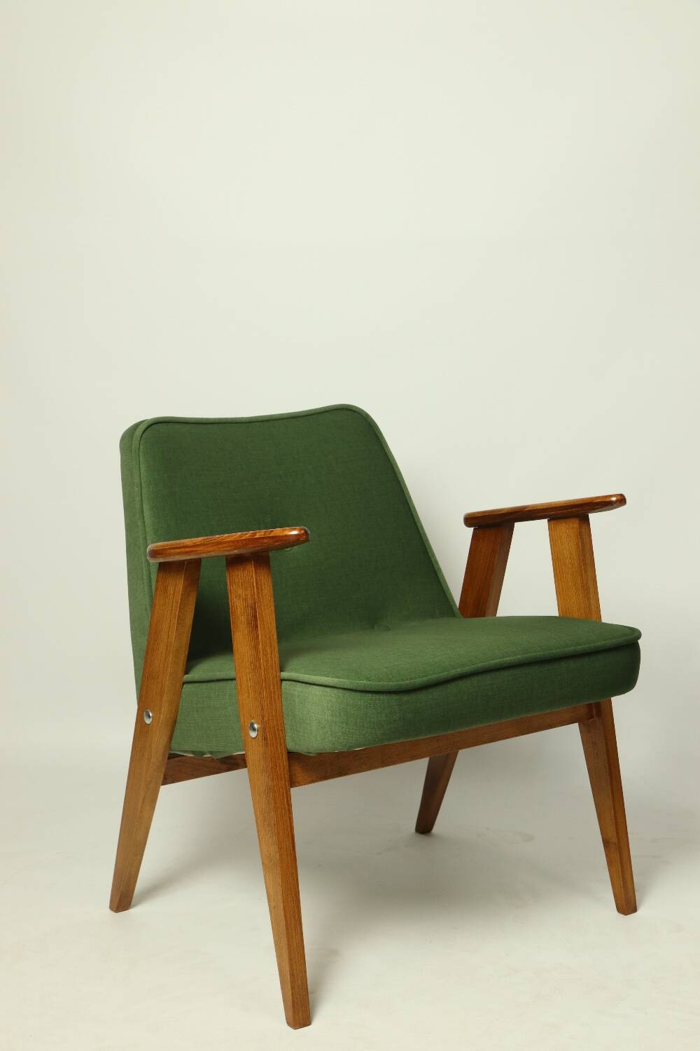 Fauteuil rétro styl scandinave bouteille verte 1962 design milieu de siècle chaise en bois fauteuil de salon patio Boho