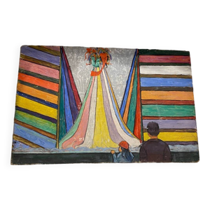 peinture sur bois