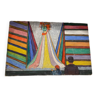 Painting on wood