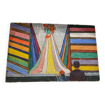 Painting on wood