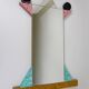Ettore Sottsass Memphis Milano Diva Wall Mirror Vintage, Italy, 1984